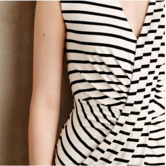NEW Anthropologie Bailey 44 Stretchy Striped Body Con Dress - Picture 3 of 12